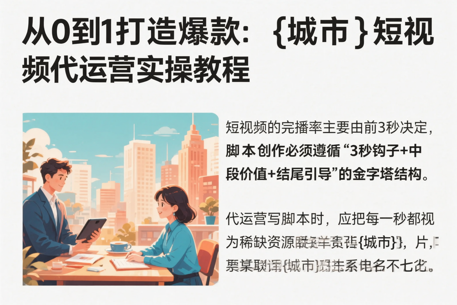 从0到1打造爆款：海口短视频代运营实操教程