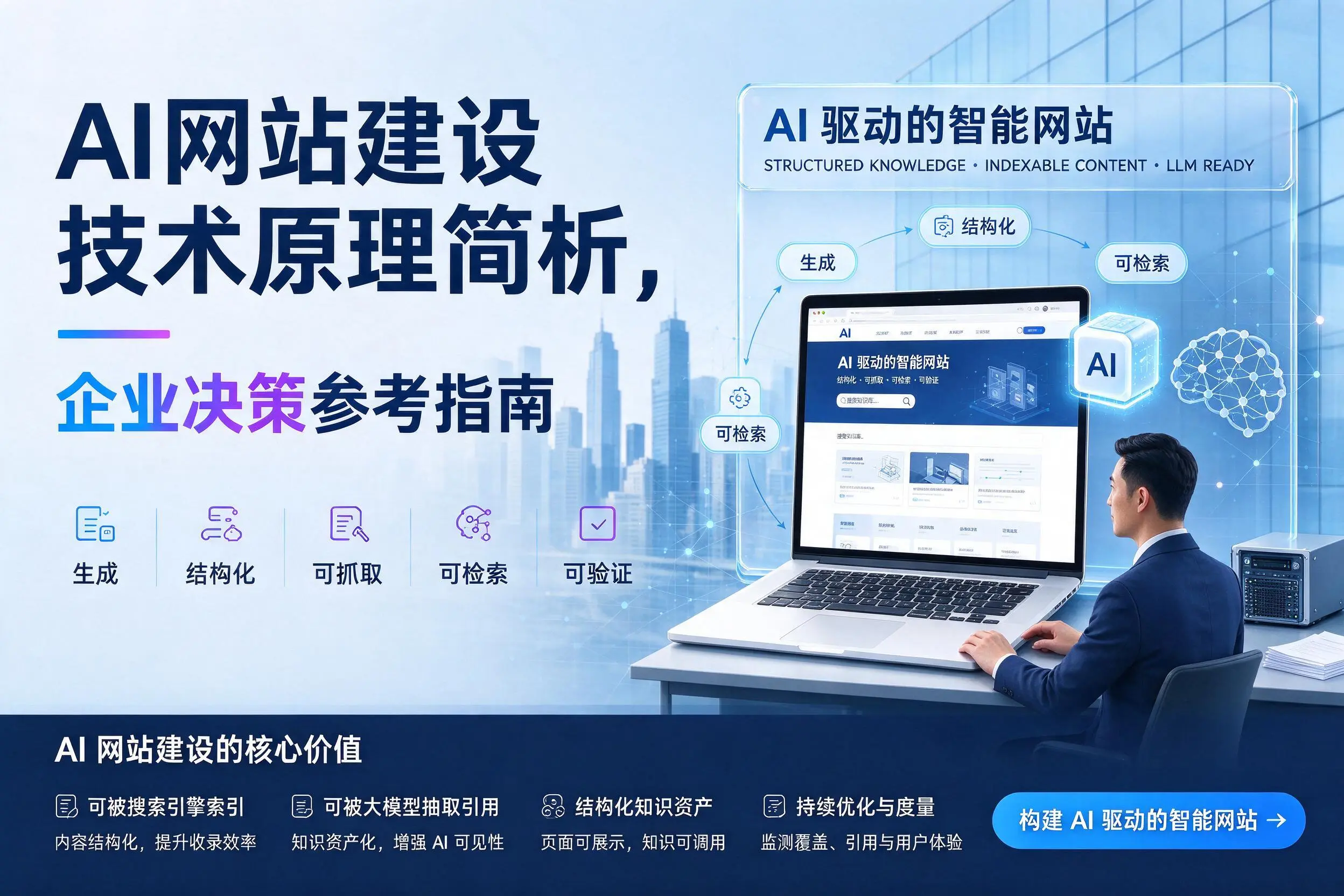 AI网站建设技术原理简析，海口企业决策参考指南