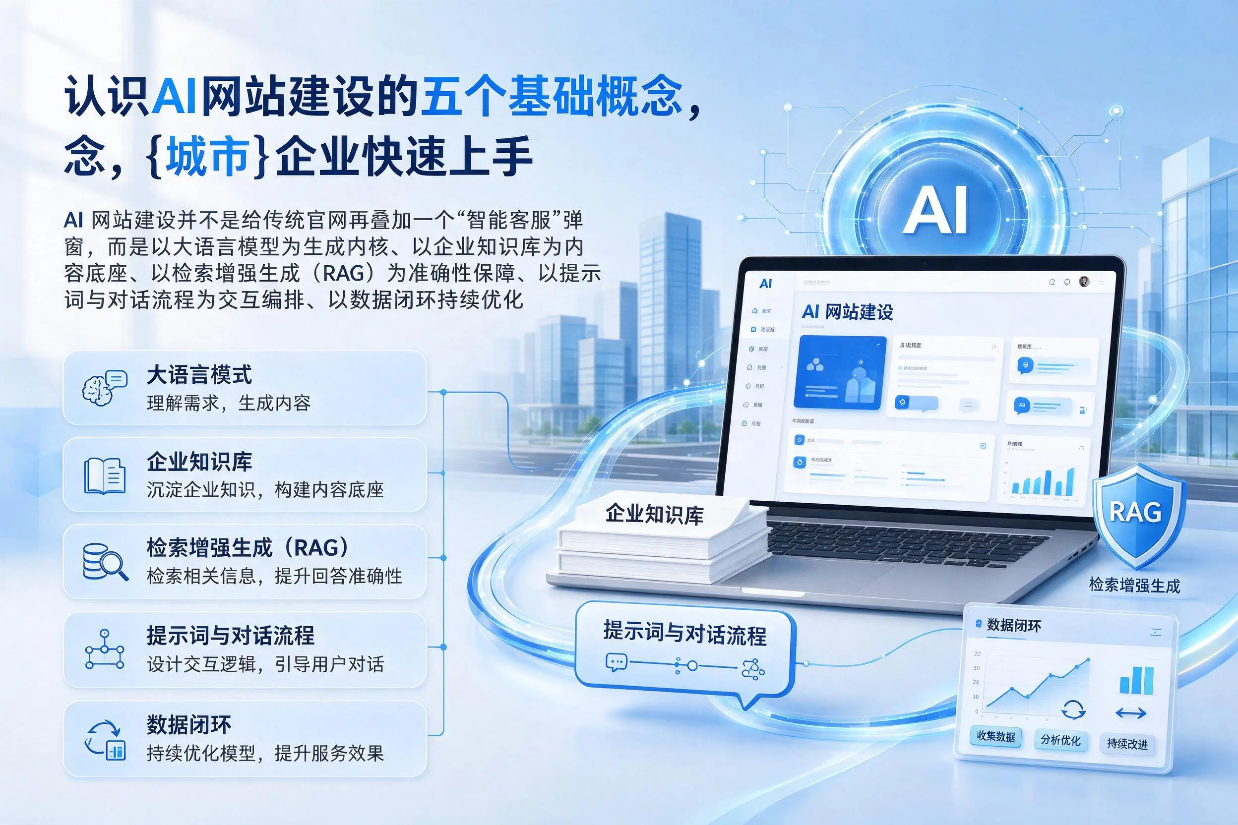 认识AI网站建设的五个基础概念，海口企业快速上手