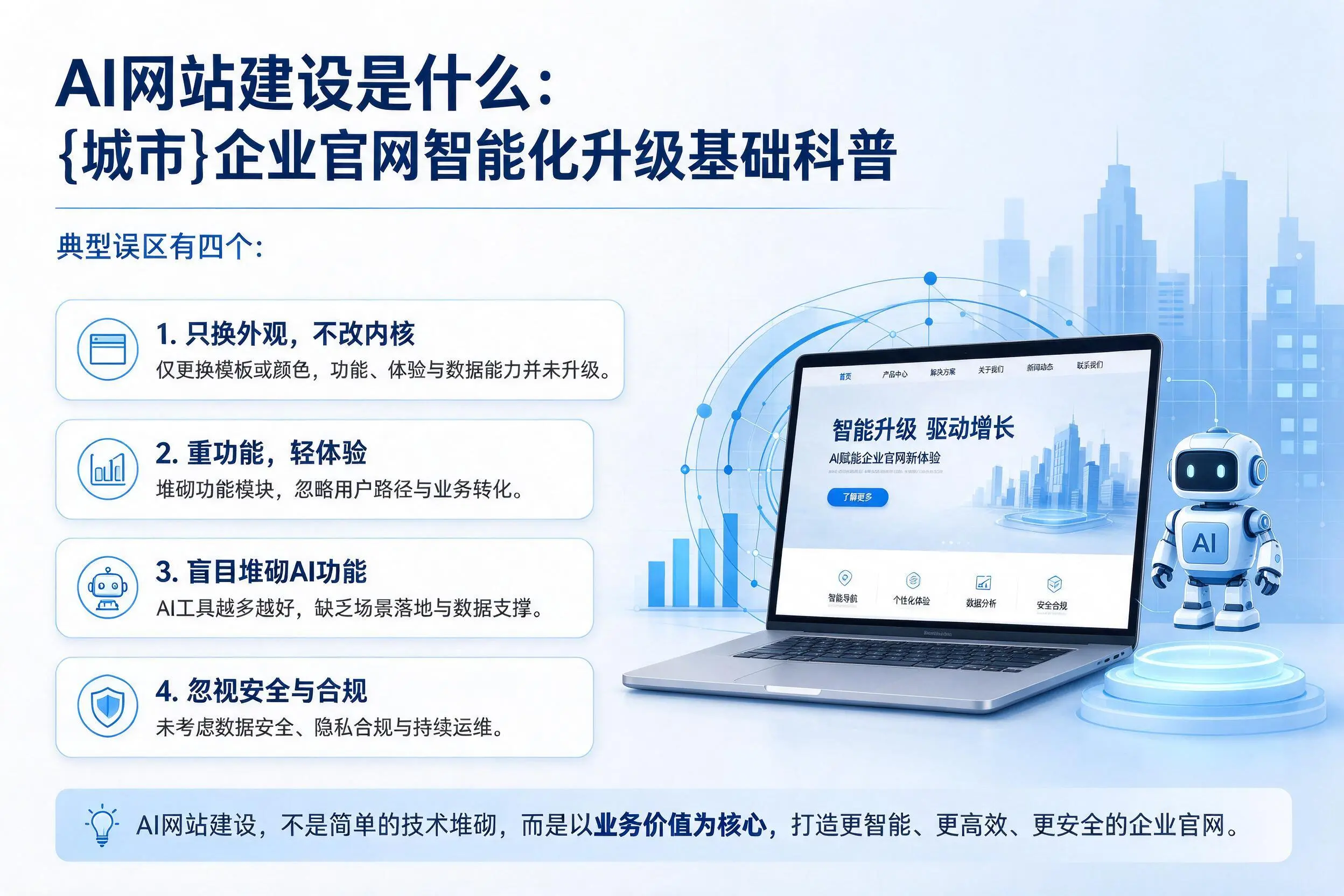 AI网站建设是什么：海口企业官网智能化升级基础科普
